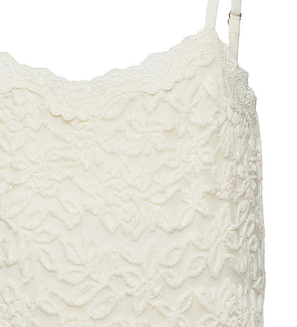Rosemunde Top - Blånde Strap Top - Ivory