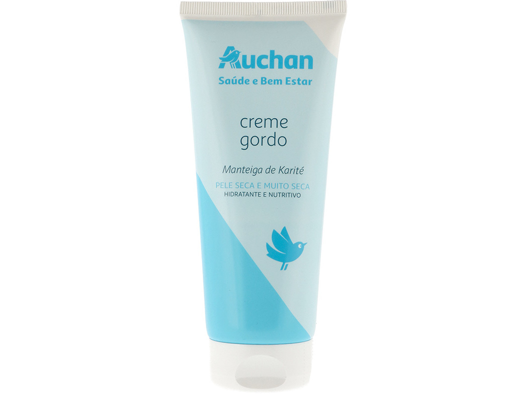 CREME GORDO HIDRATANTE AUCHAN SAÚDE E BEM ESTAR CORPO 200ML