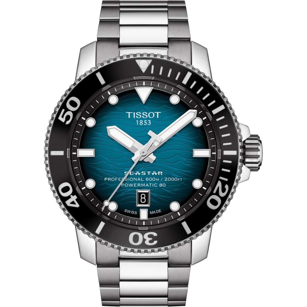 Tissot Seastar 2000 Professional Powermatic 80 Hellblau