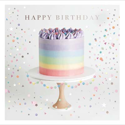 Rainbow Cake Card