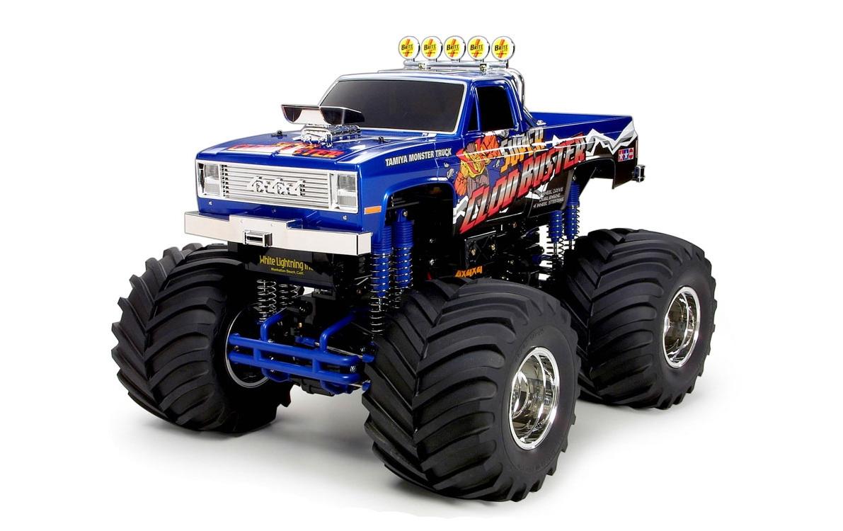 Monster Truck Super Clod Buster 4WD / 4WS Bausatz, 1:10<br>Zweimotoriger Monstertruck mit 4-Rad Lenkung