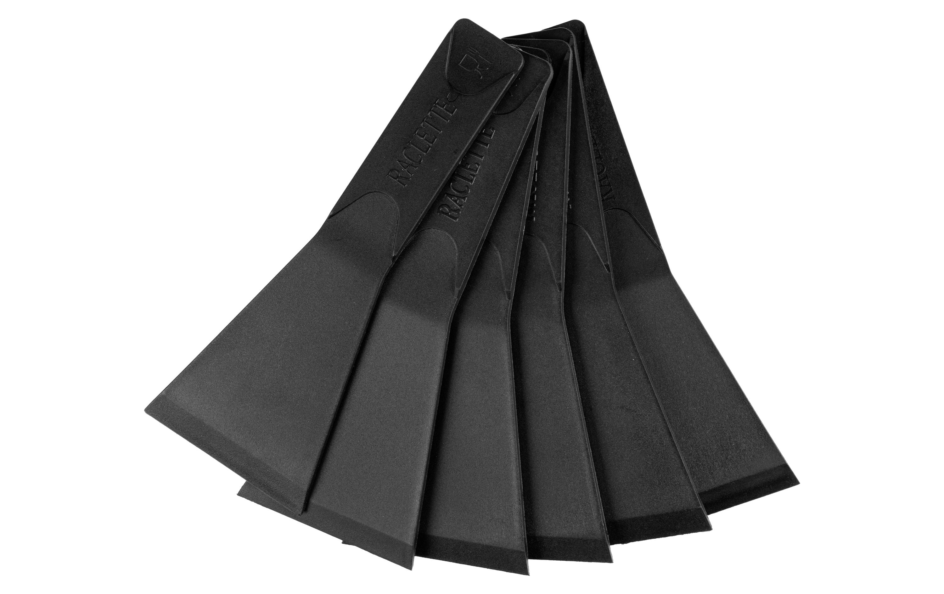 Raclette-Spachtel Schwarz 6 StückRaclettespachtel-Set