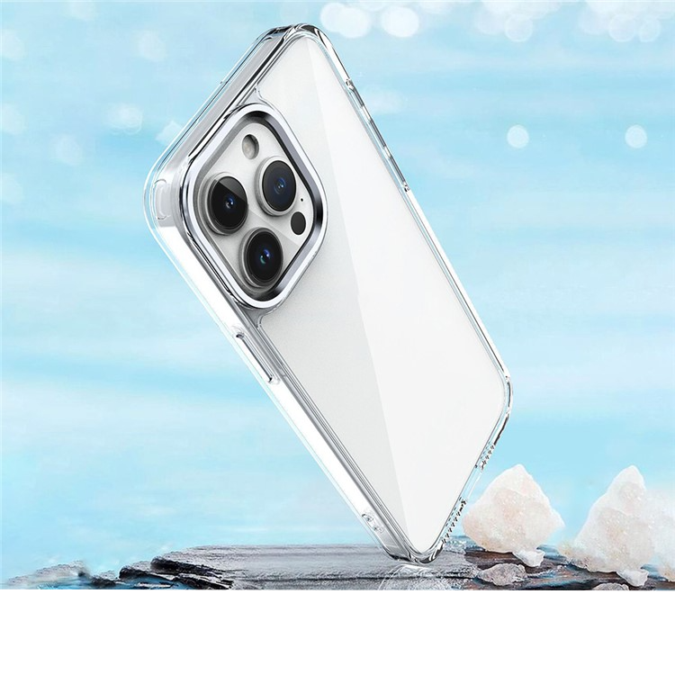 iPhone 16 Pro Max Hybrid Hardcase Hülle TPU Bumper   Kunststoff Rückseite - Transparent