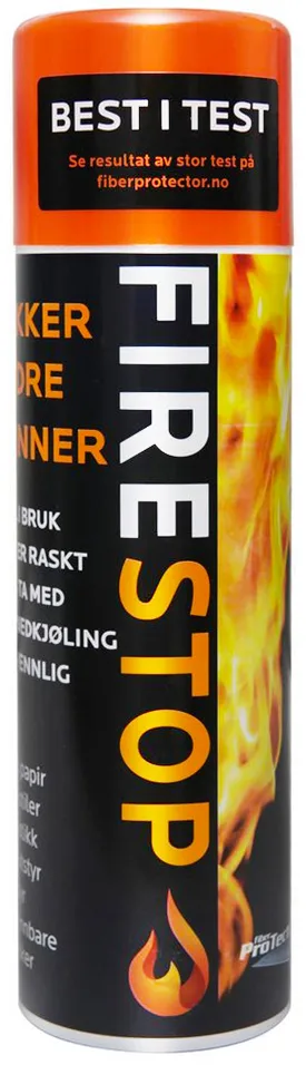 Fiber ProTector Fiber Protector Firestop! Brannslukker Miljøvennlig Brannslukker På Boks