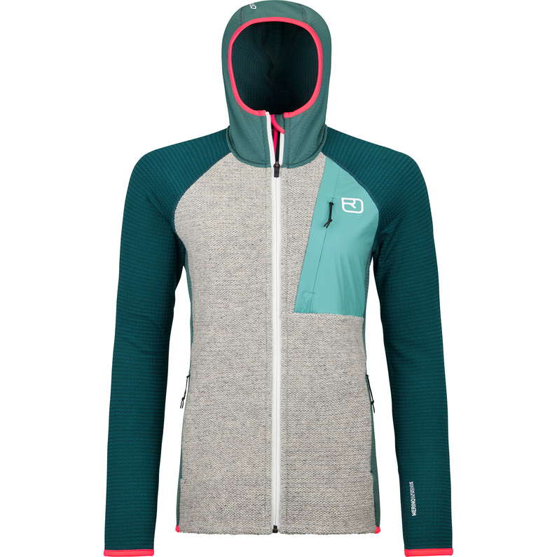 Ortovox Damen Fleece GP Classic Knit Hoodie Jacke
