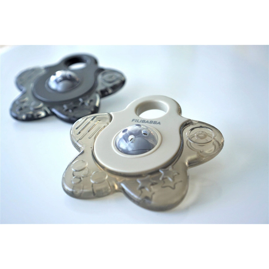 Filibabba Kühlbeißring Cooling Star 2er-Pack - Grey Mix