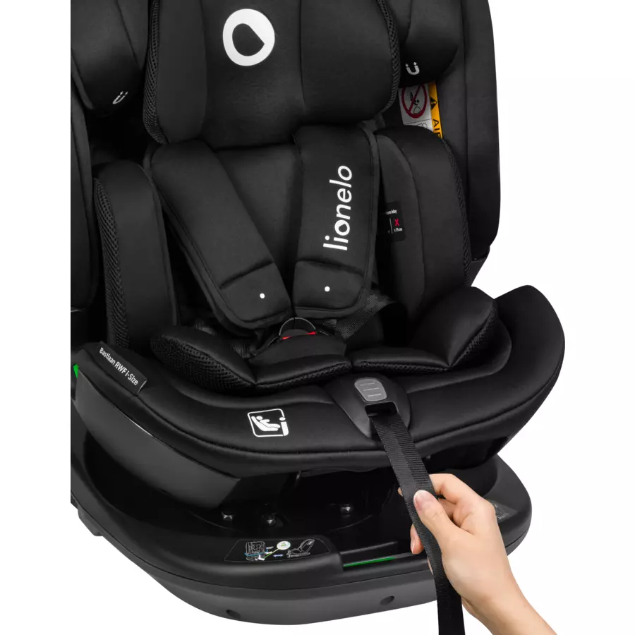 lionelo Reboarder Bastiaan RWF i-Size Black Carbon