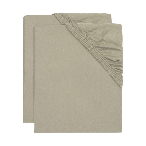 Jollein Jersey Hoeslaken 60x120 Cm 2 Pack