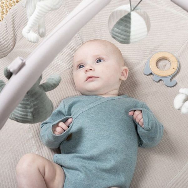 Baby's Only Melange Romper Lange Mouw Stonegreen Mt. 50
