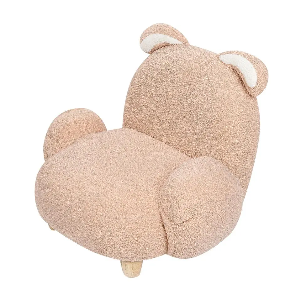 KANNA - Kinderstoel - Beige - Nepbont