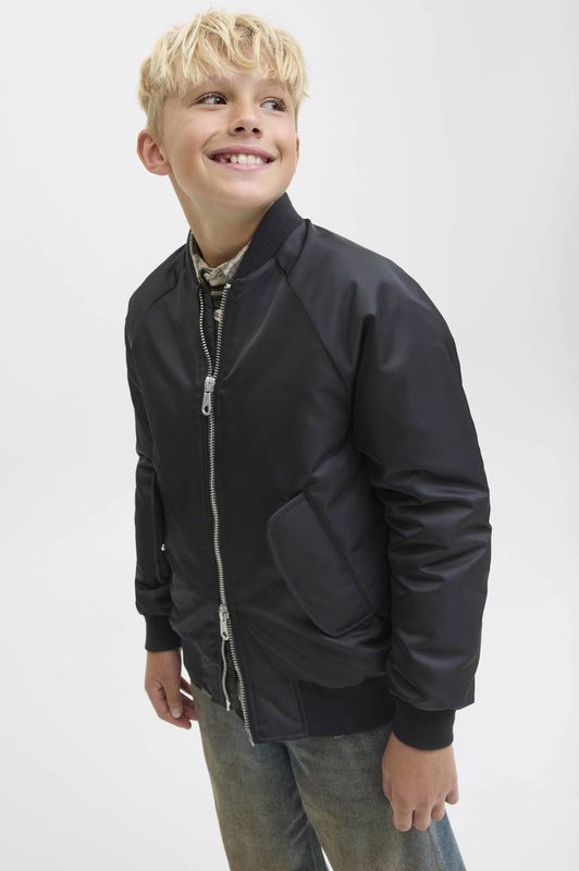 JACK & JONES JUNIOR - Bomberjack - Zwart - Voor Jongens