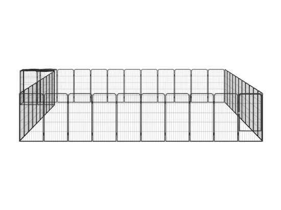 Parc pour chien 46 noire 600 x 550 x 100 cm 02_0043646