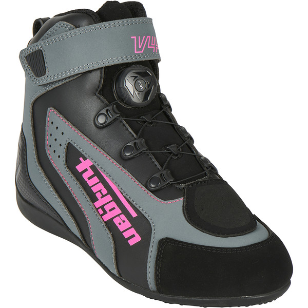 Furygan - Baskets femme V4 Lady Easy D3O Noir / Gris / Rose