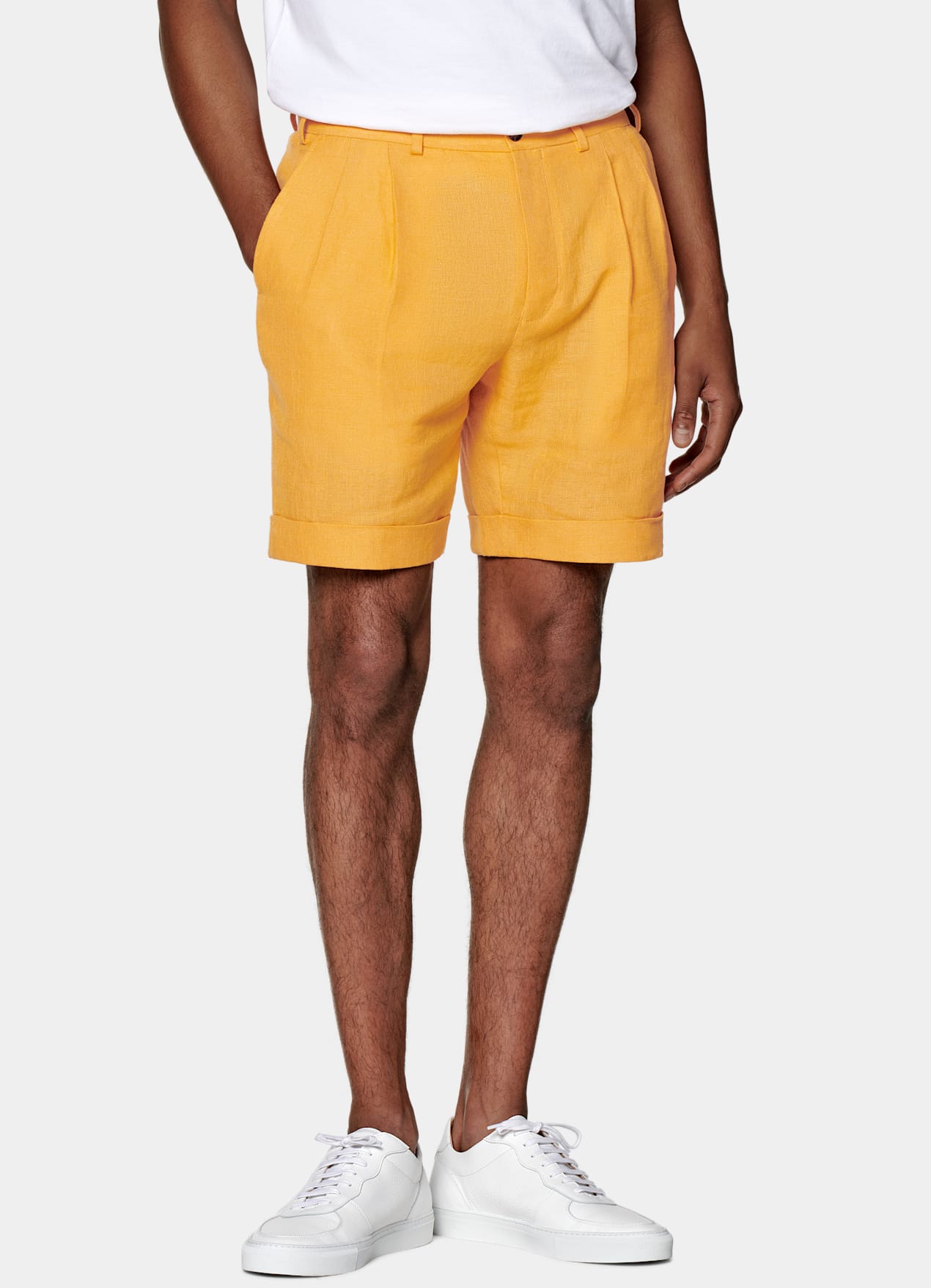 Short Slim Leg jaune