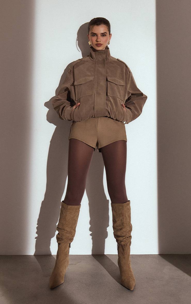 Moka Short Taille Haute Avec Détail De Ceinture Tissée