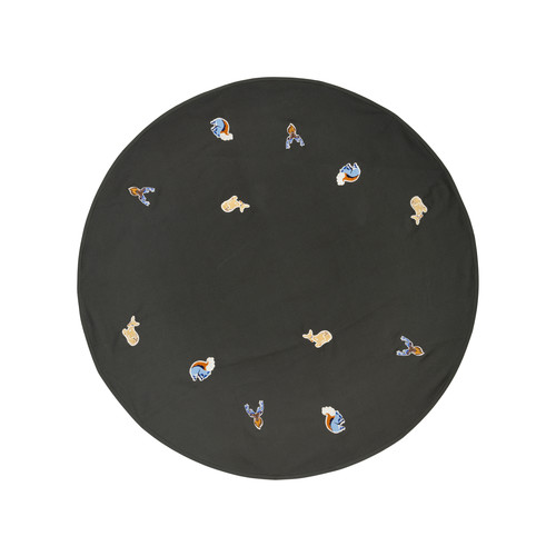 Broste Copenhagen - CHRISTMAS TREE RUG 'DEER' - Vert