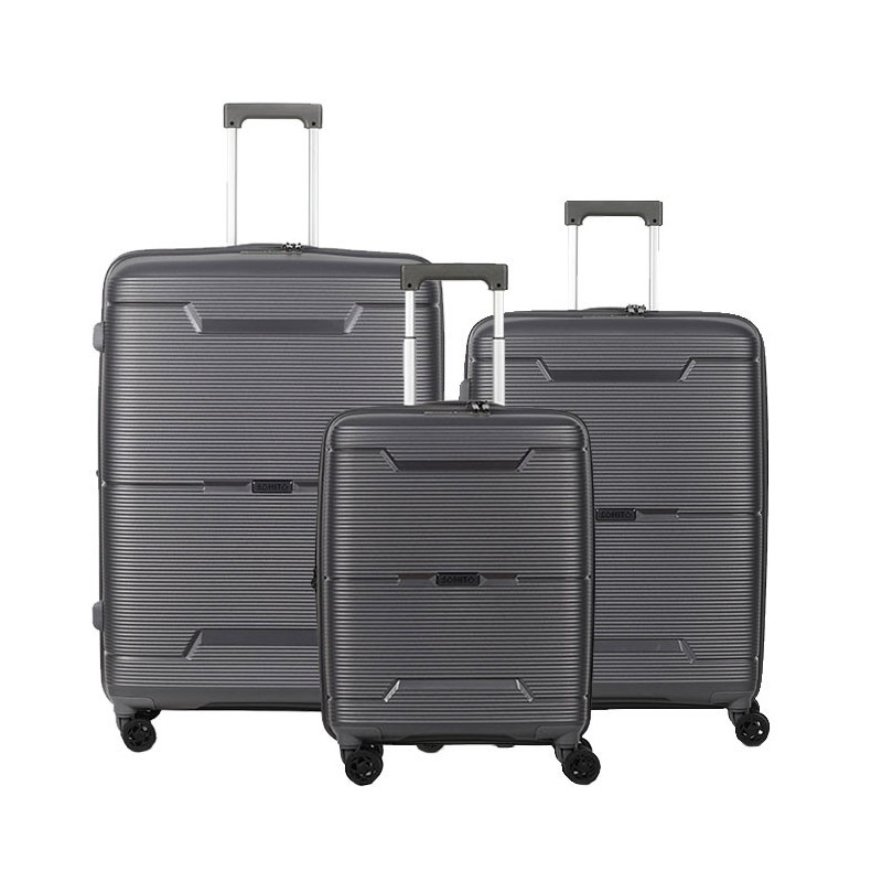 Lot de 3 valises rigides extensibles Haree 55, 67 et 76.5cm Grey