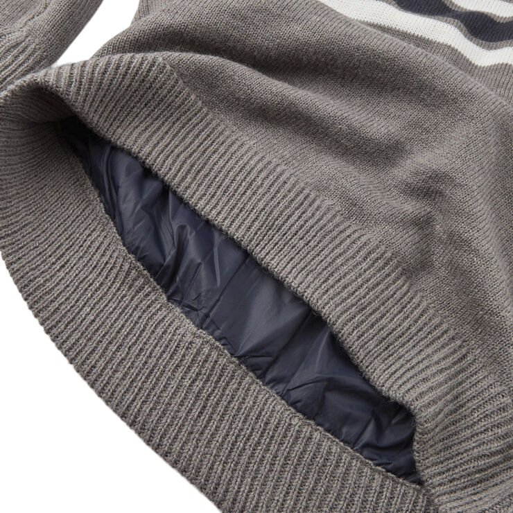 H2O Icon Stripe Wind Knit striktrøje Grå