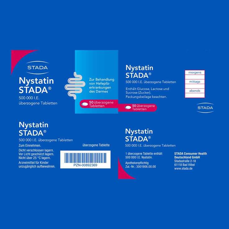 Nystatin STADA 500.000 I.E. Tabletten, 50 St