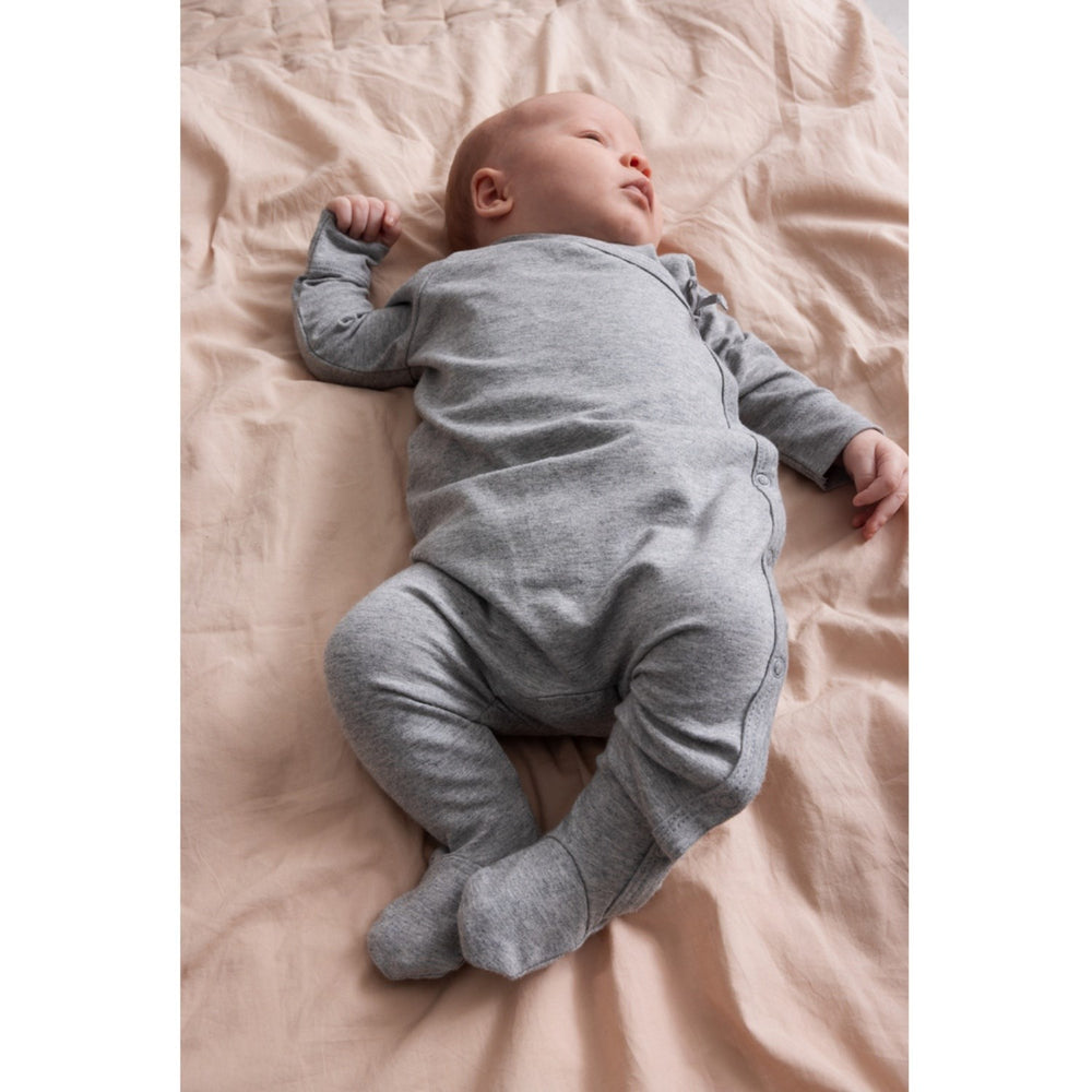 Køb MarMar Modal New Born Light Grey Melange Rubetta Heldragt
