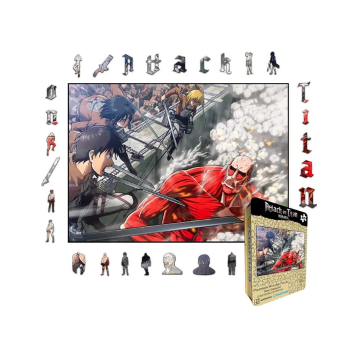 Crafthub Attack on Titan puslespill (The Battle of Trost District)
