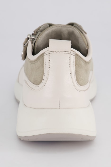 Caprice Leder-Sneaker, Memory Foam, Zipper, Komfortweite