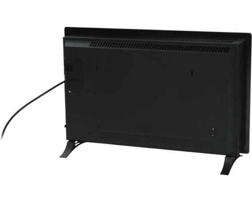 Eurom Alutherm 1500 Verre glasconvectorkachel, 44x76,5x9 cm, 1500 watt, incl. wifi, zwart