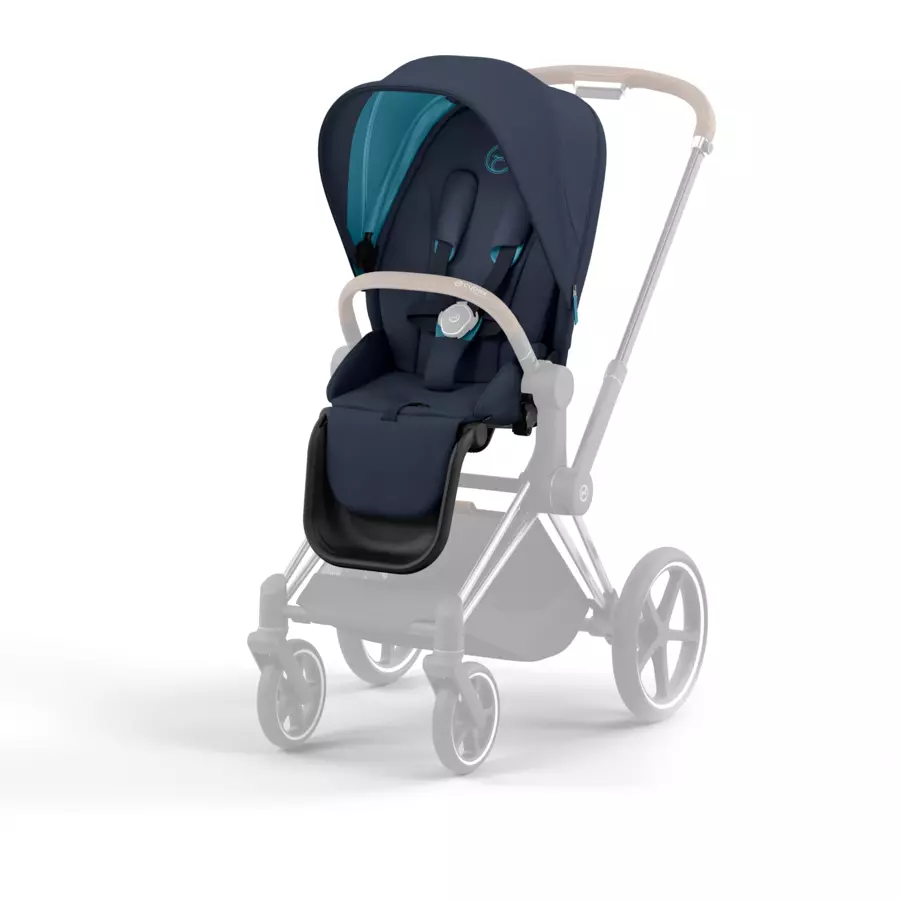 cybex PLATINUM Kombikinderwagen Priam Chrome Brown Dark Navy Conscious Collection