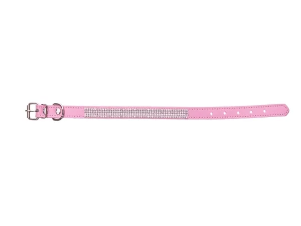 Paw Love - Halsbånd m. similisten hund (Medium) - Pink