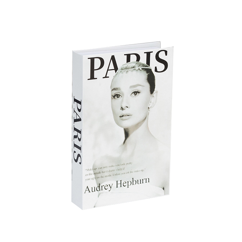 (27x17cm) Fake Buch Tresor Attrappe Geheimversteck Home Deko Box für Geld / Schmuck / Fernbedienung - Audrey Hepburn