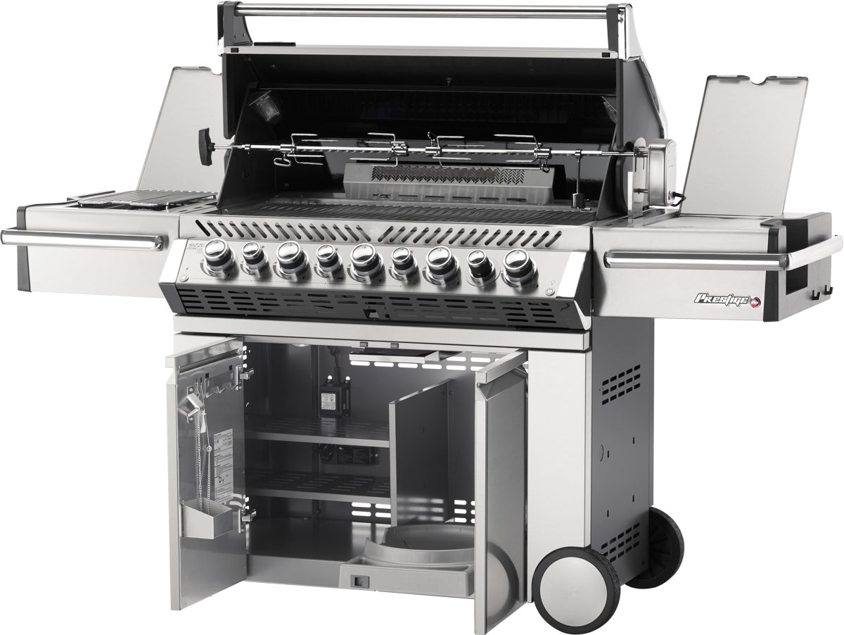 Napoleon gasbarbecue met achter- en zijbrander Prestige 195 x 65 x 130 cm