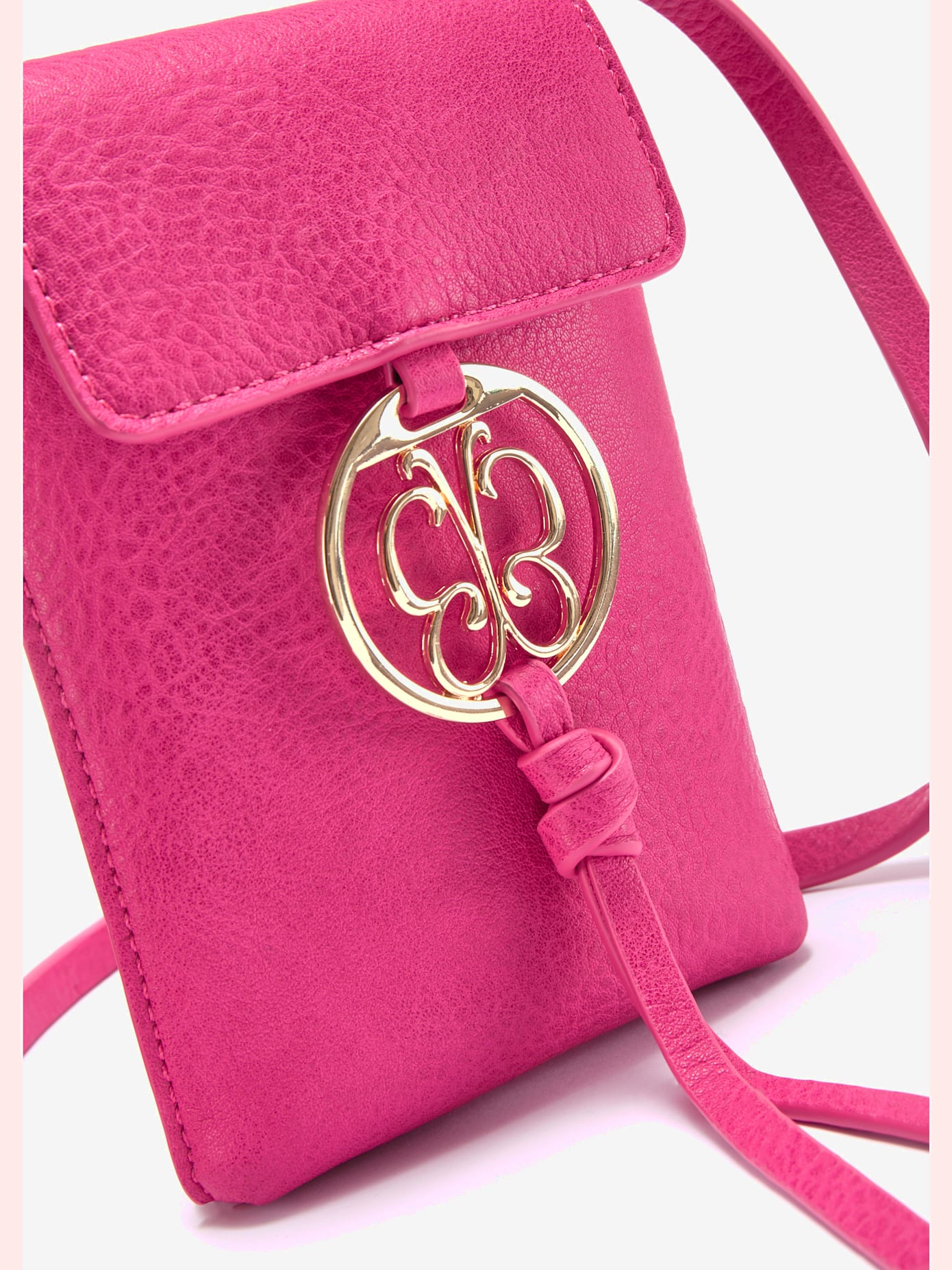 Sac en bandoulière pochette pour téléphone tendance avec détails couleur or