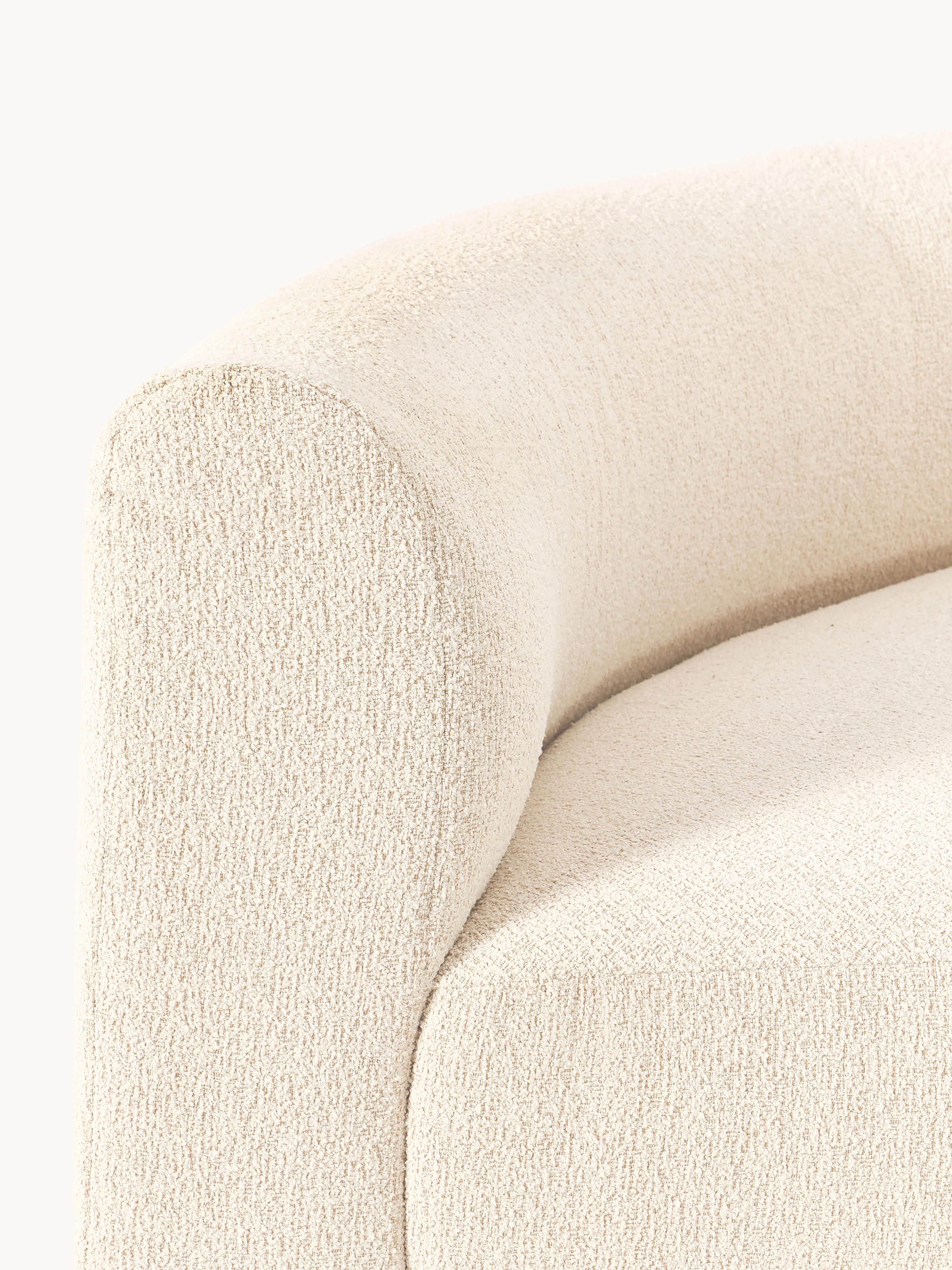 Ronde bouclé hoekmodule Sofia