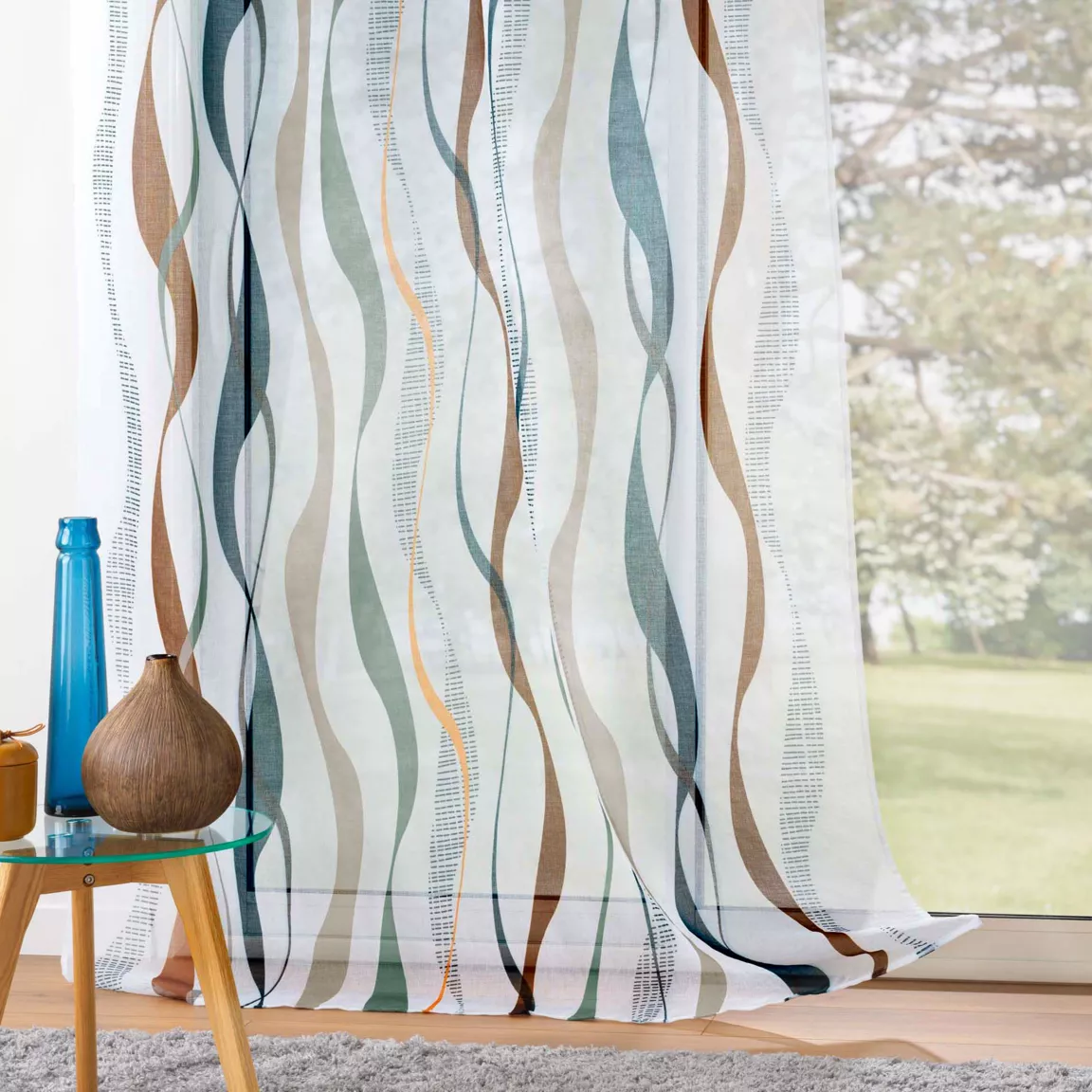 Voilage œillets (140 x 240 cm) Lisana Multicolore