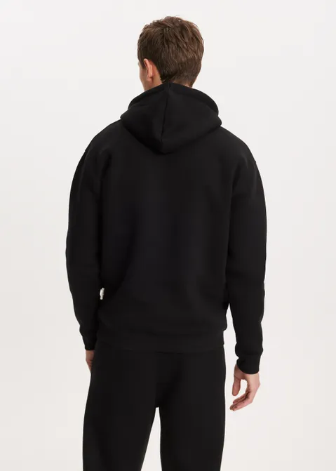 Brushed hoodie zwart (ZWART)