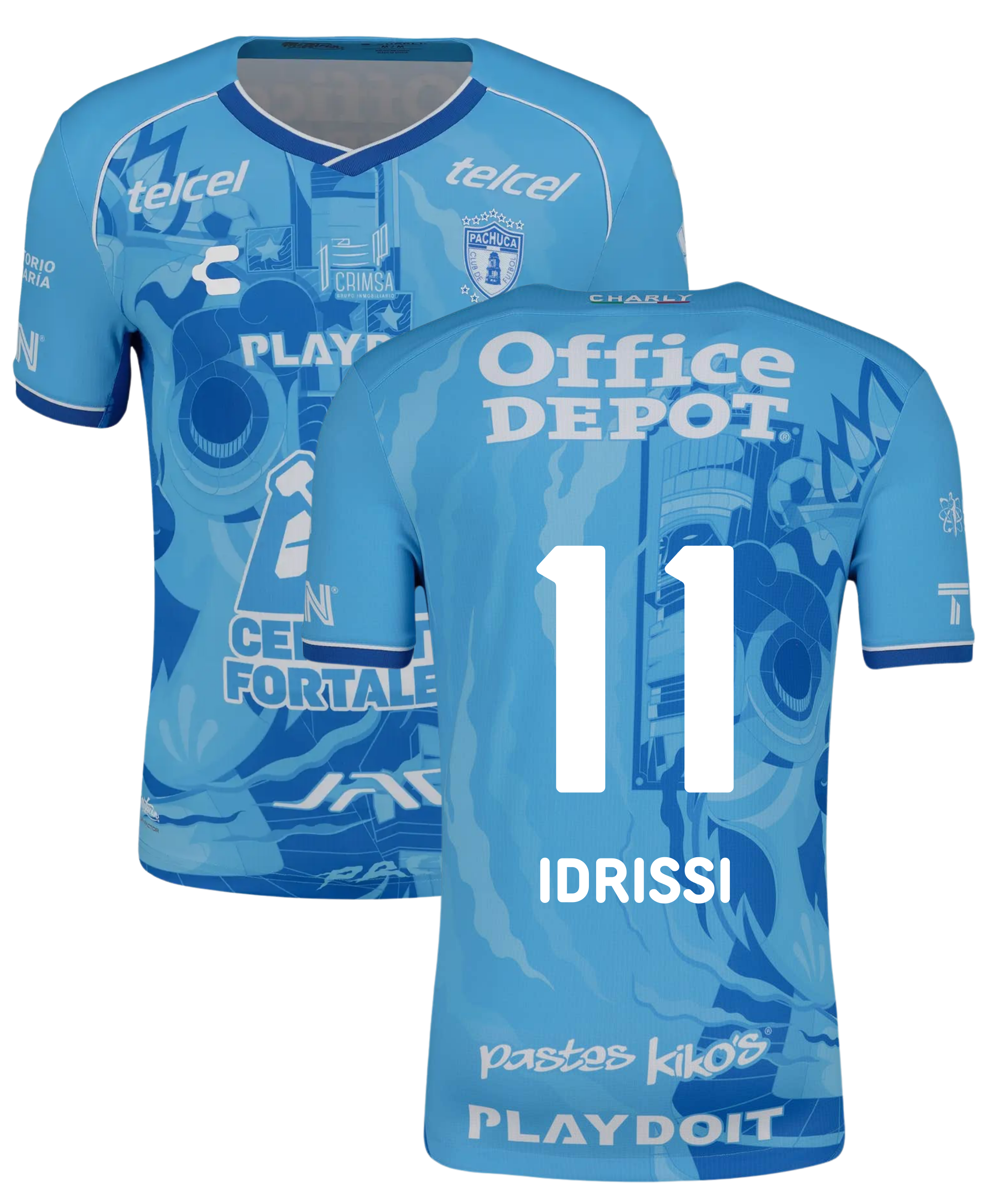 Pachuca Special Edition Voetbalshirt 2025   Bedrukking Idrissi - Voetb