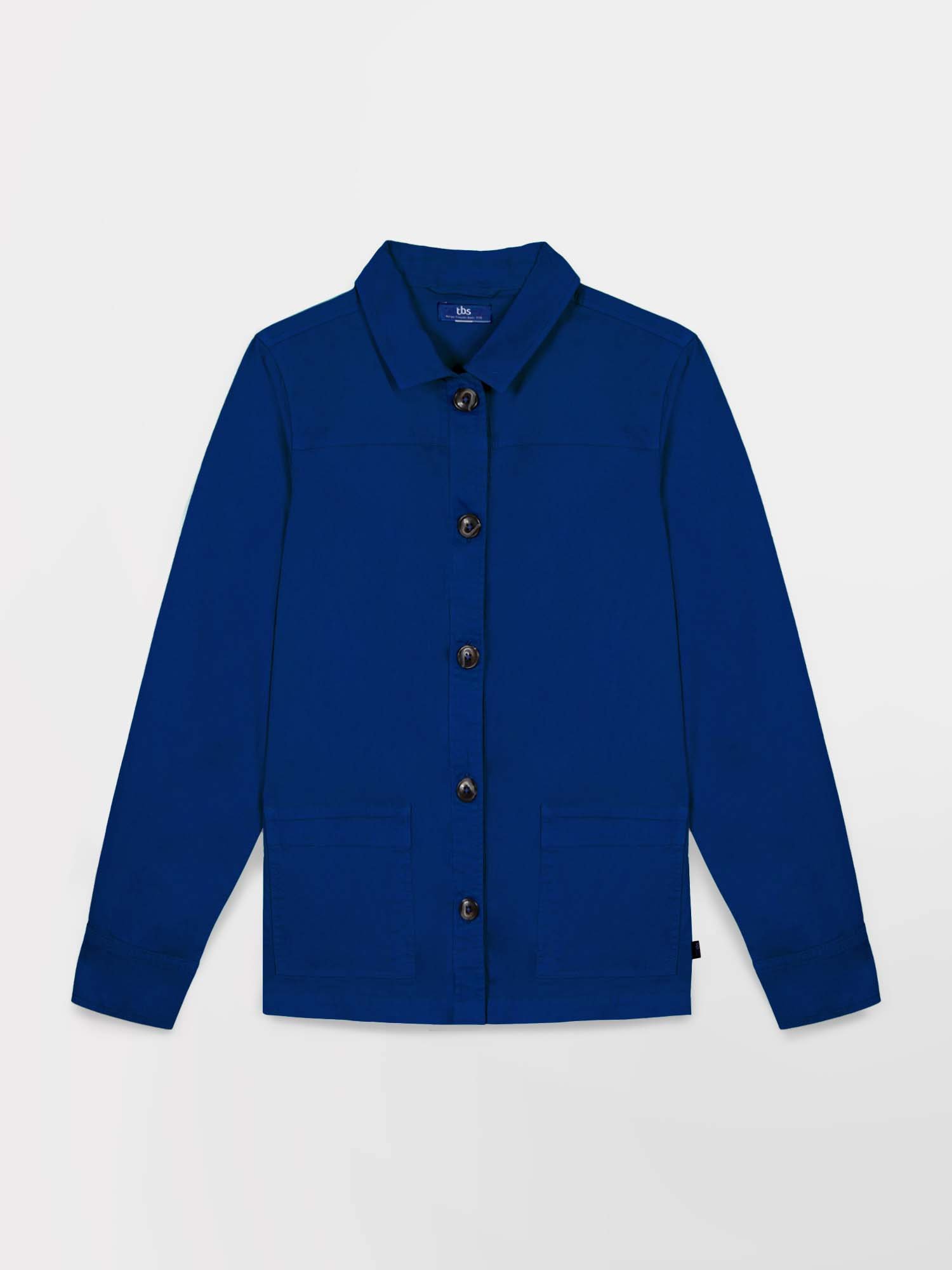 Veste Femme Légère Coton Stretch Bleu