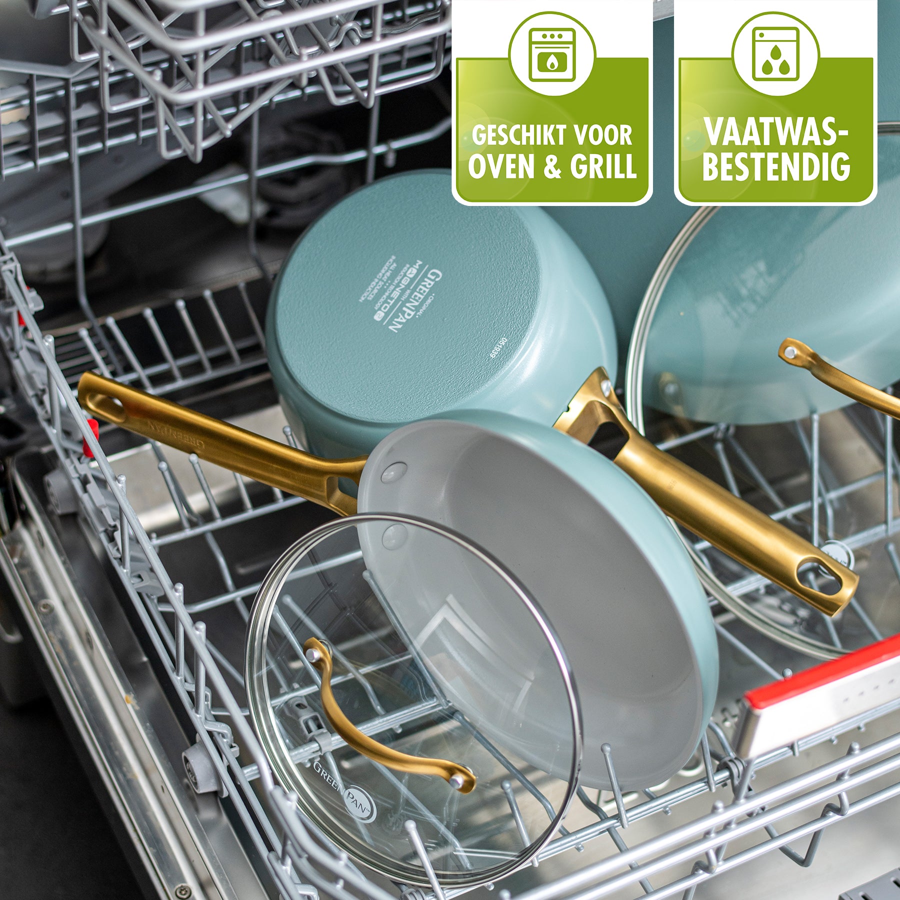 Greenpan Padova Hapjespan met Deksel Ã 28 cm