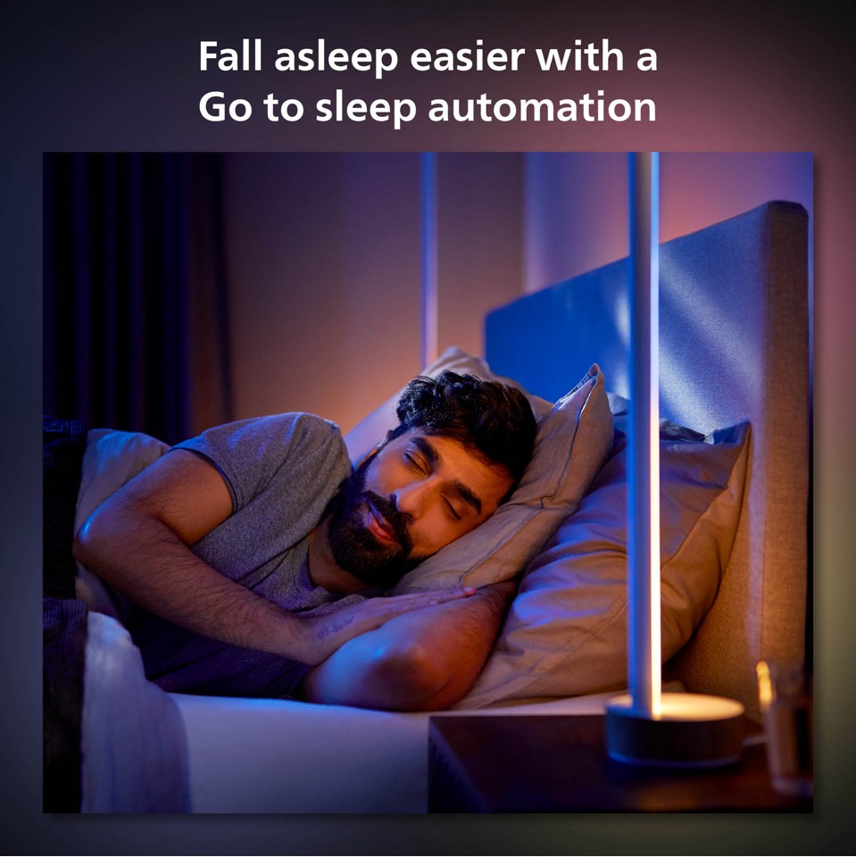 Philips Hue - Gradient Signe Bordlampe - Eg - Sømløs Farveovergang for Elegante Rum