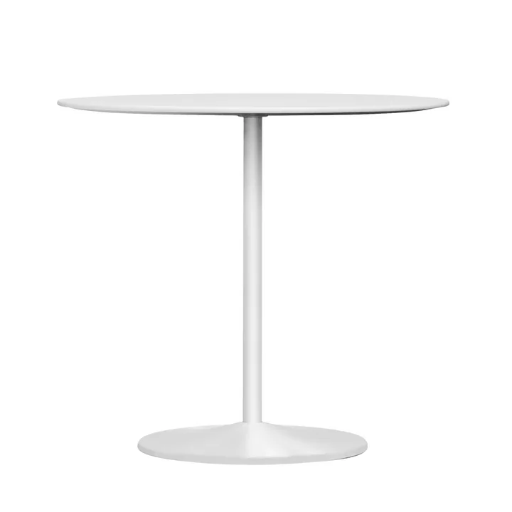 Montana - Panton Esstisch, Ø 90 x H 72 cm, Laminat snow / snow