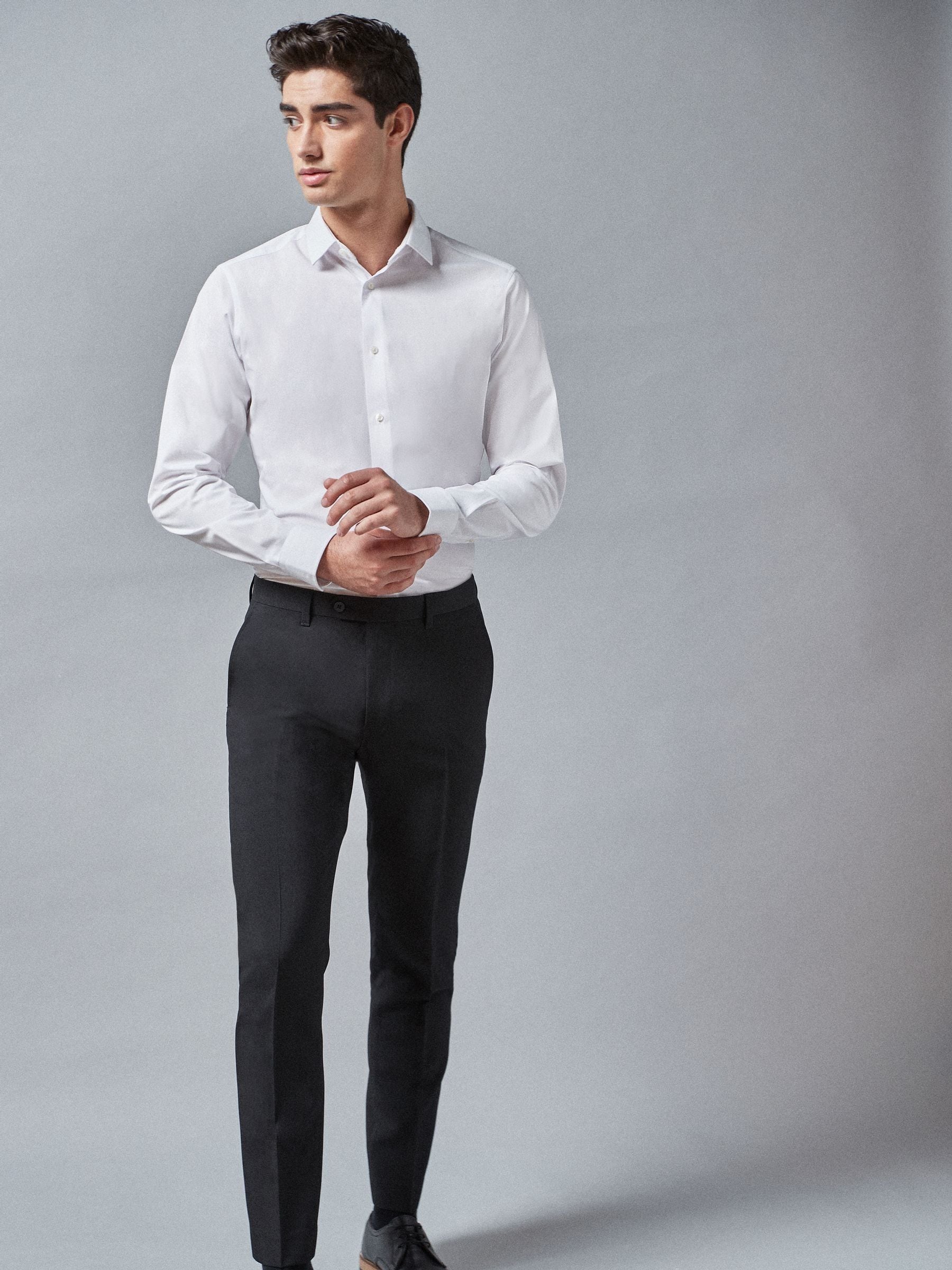 Zwart - Strakke Pasvorm - Chique stretchy broek