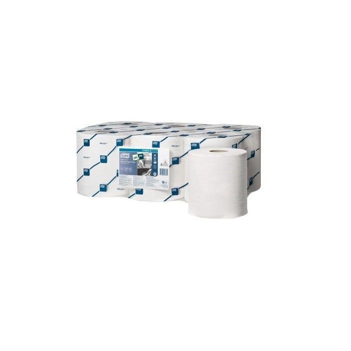 Tork 473472 6st Reflex Wiping Paper M4 Plus poetsrol 2-lgs wit M4, pak à 6 rol (473472)
