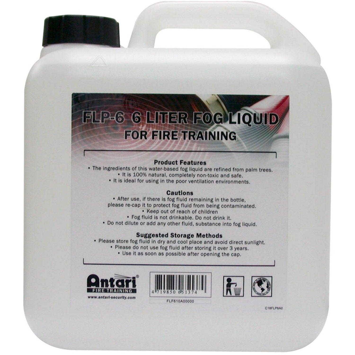 Antari FLP-6 Fire Training rookvloeistof voor FT serie (6 liter)