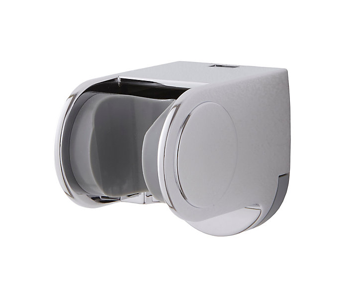 Support universel de douchette chrome fixation murale