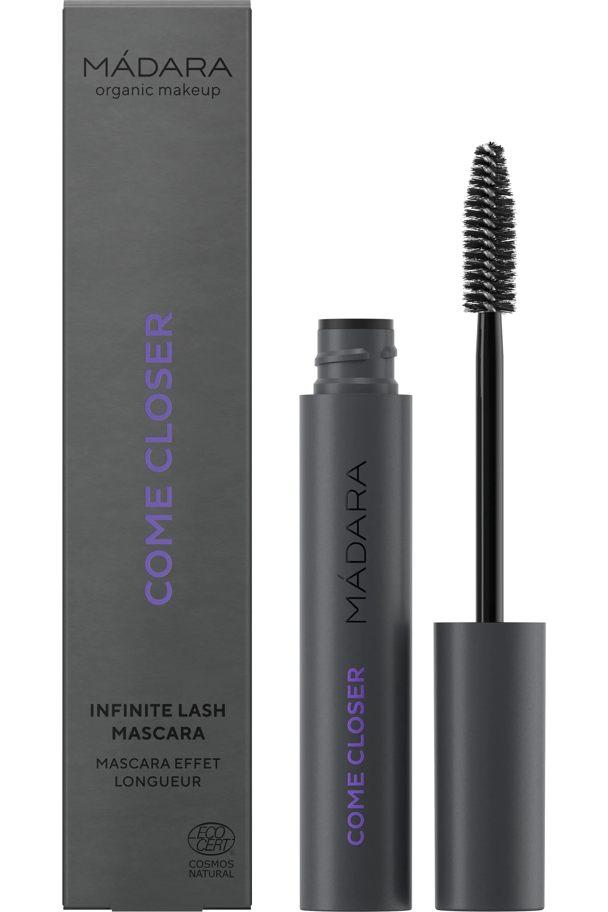 Mádara Cosmetics Mascara cils infinis noir Come Closer-6 ml