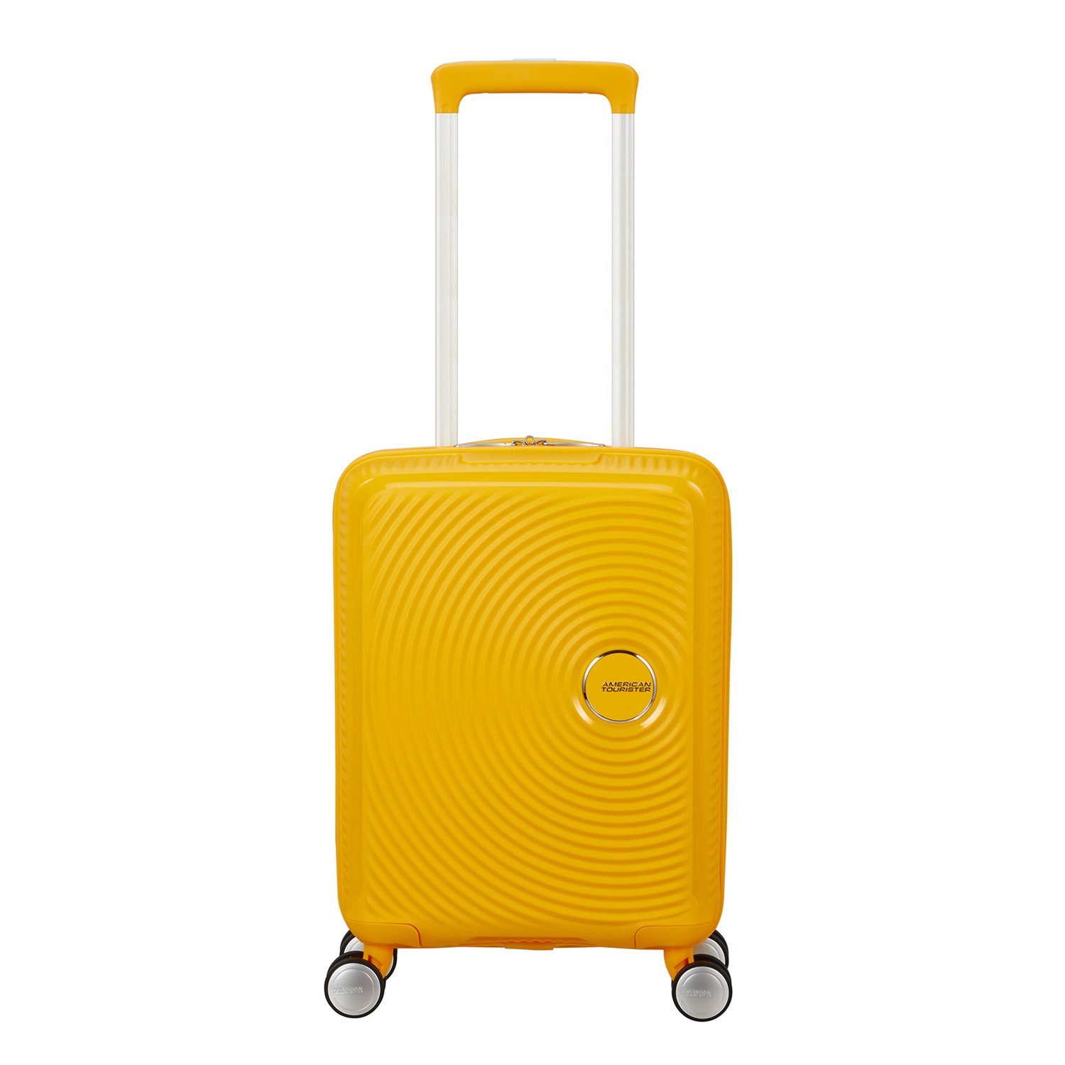 American Tourister Soundbox Mini Spinner 47 golden yellow