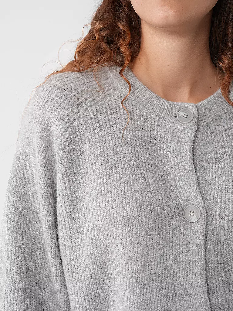 OPUS Strickjacke DORTY hellgrau