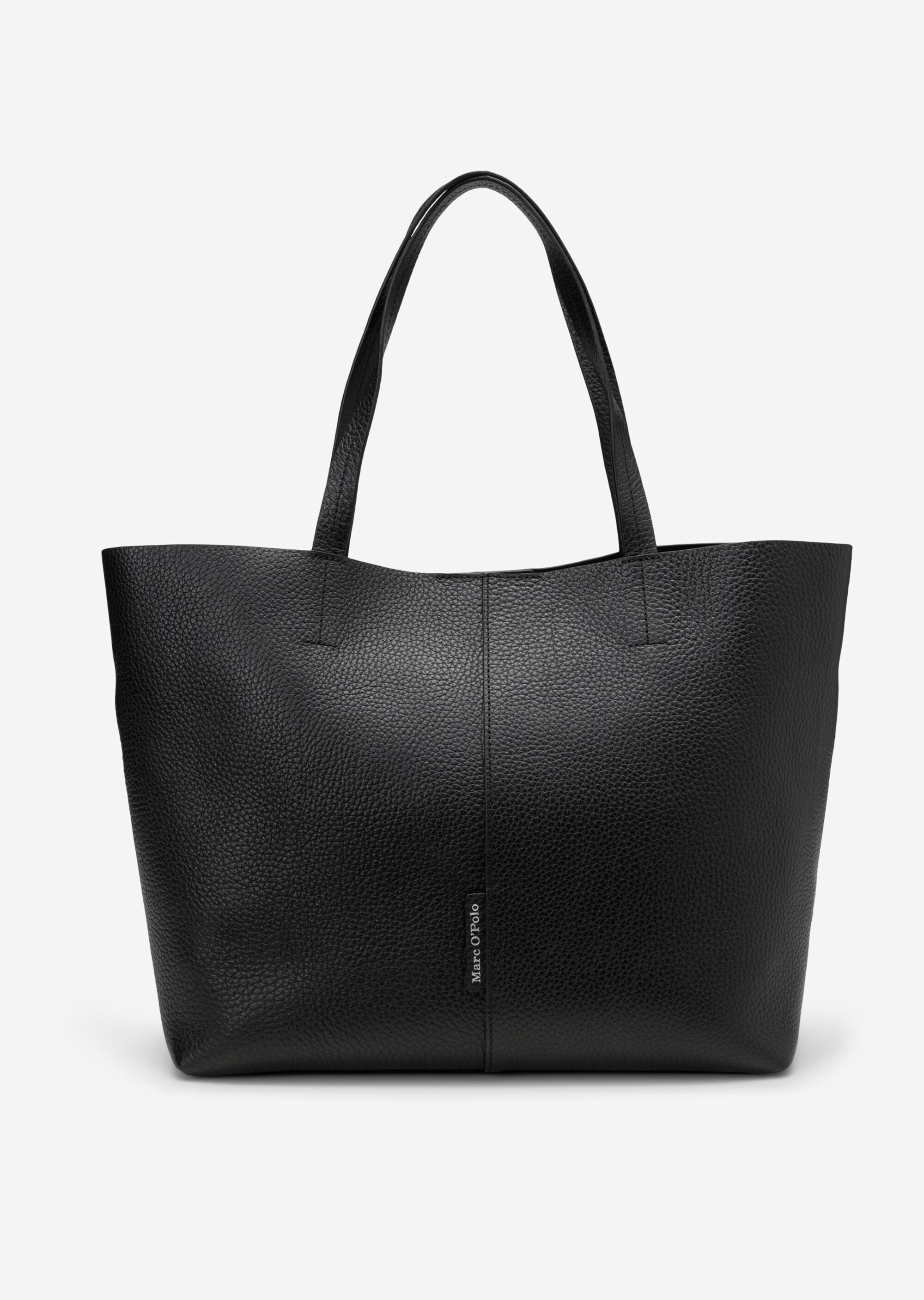 Shopper aus genarbtem Rindleder
