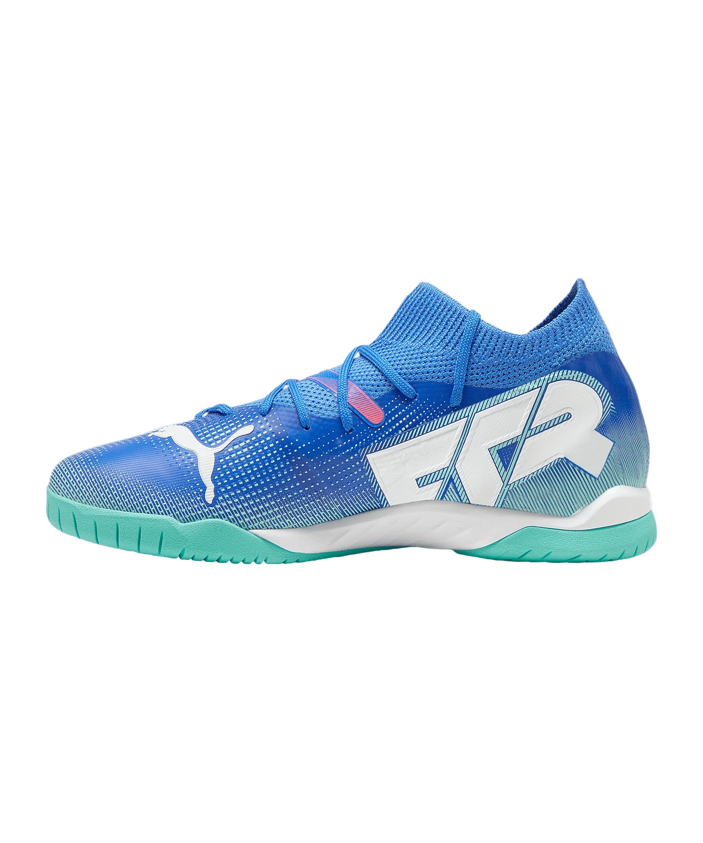 PUMA FUTURE 7 Match IT Halle Mid Formula Jr Kids Blau Weiss F01