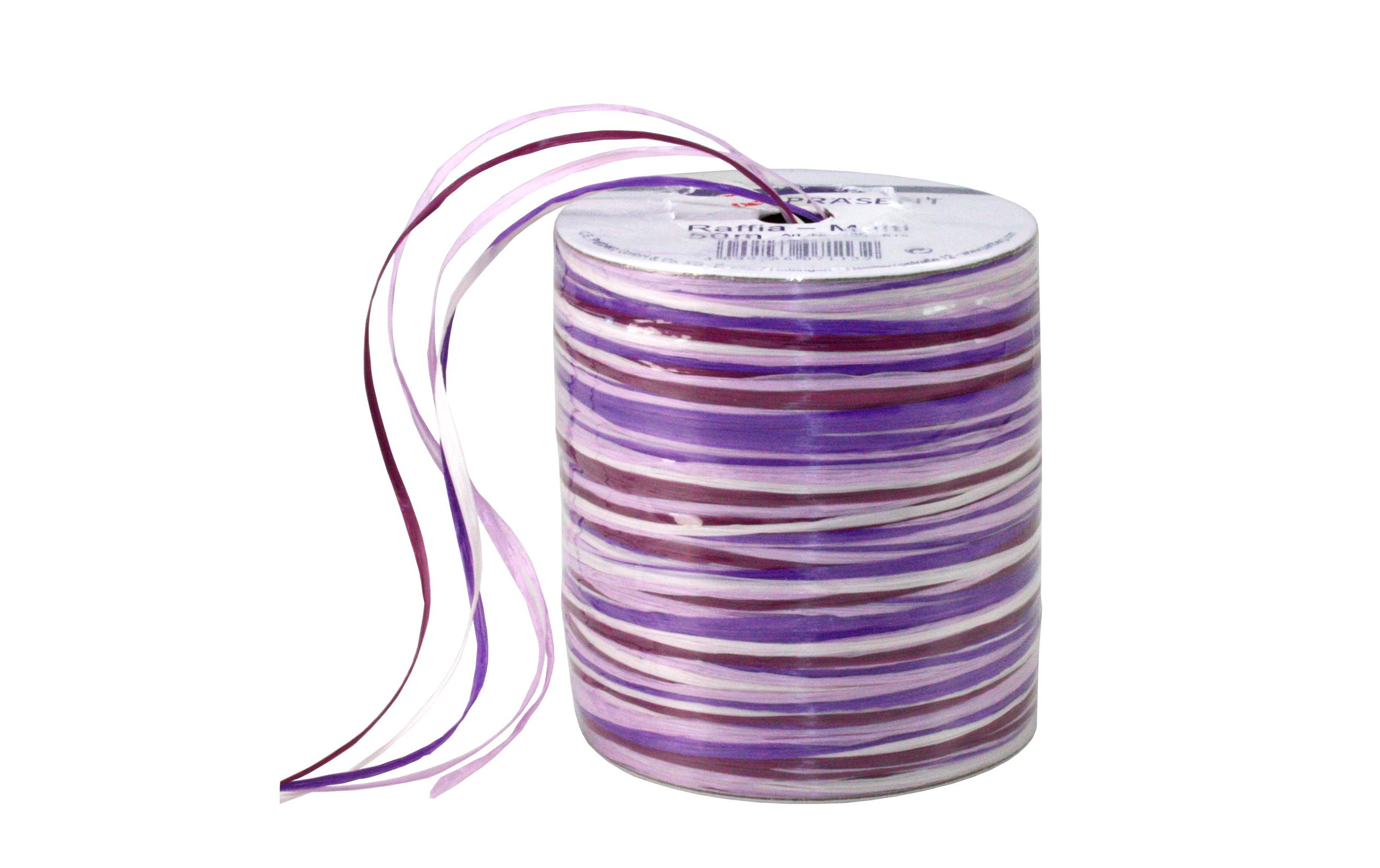 Geschenkband Raffia Multi 50 m, Lila/ViolettBand für Geschenke